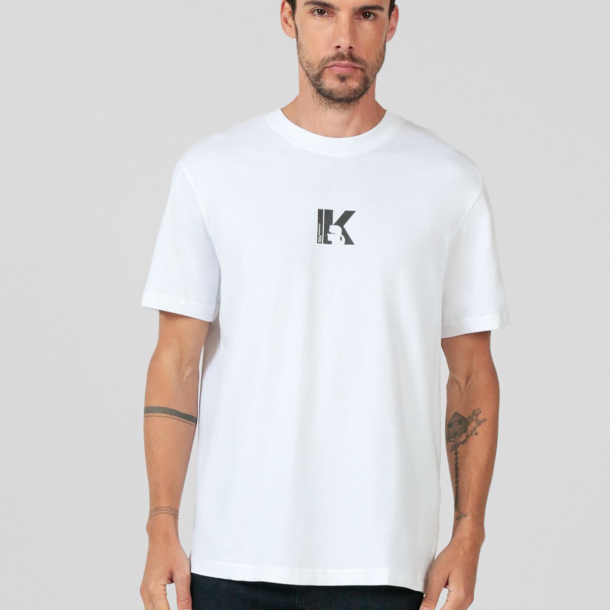 KARL LAGERFELD - Polera regular con logo