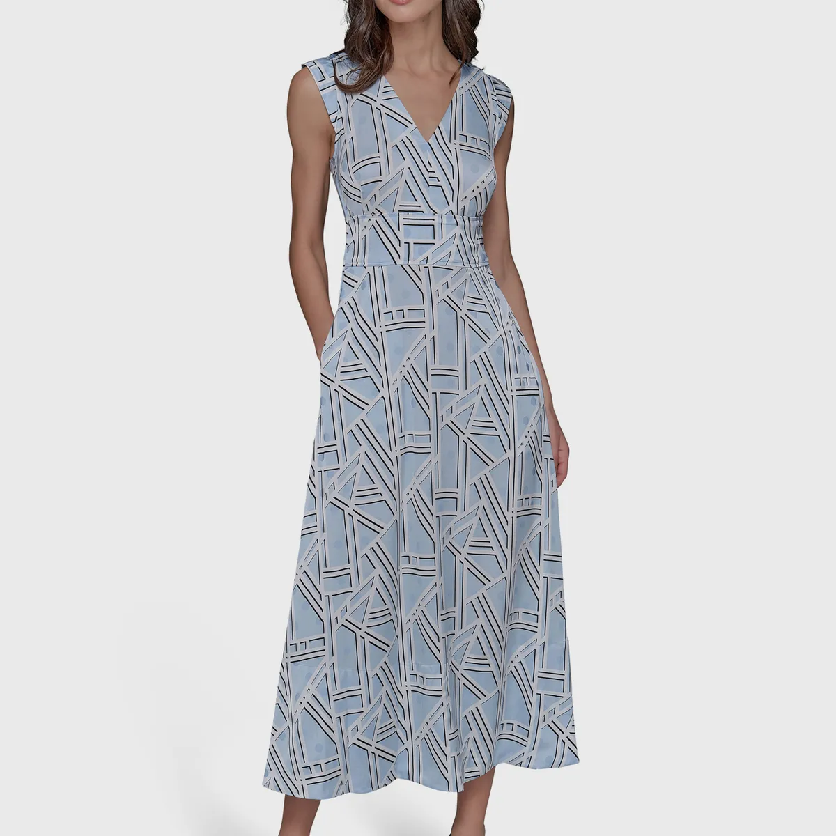 KARL LAGERFELD - Vestido midi con estampado