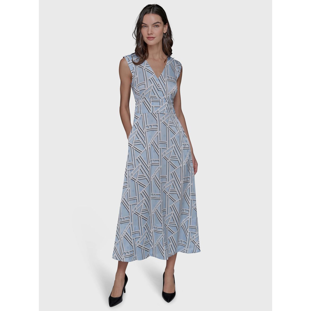 KARL LAGERFELD - Vestido midi con estampado