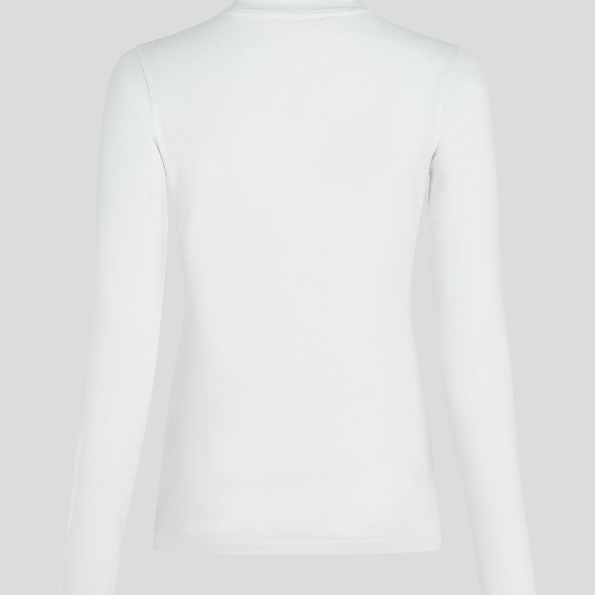 KARL LAGERFELD - Polera con cuello alto y logotipo bordado