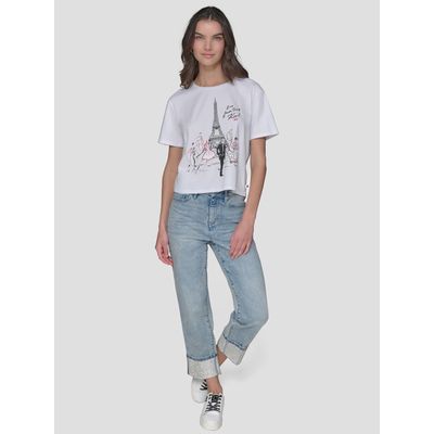 Imagen 2 del producto Polera de manga corta con estampado Eiffel & Fashion