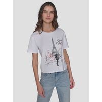 Polera de manga corta con estampado Eiffel & Fashion