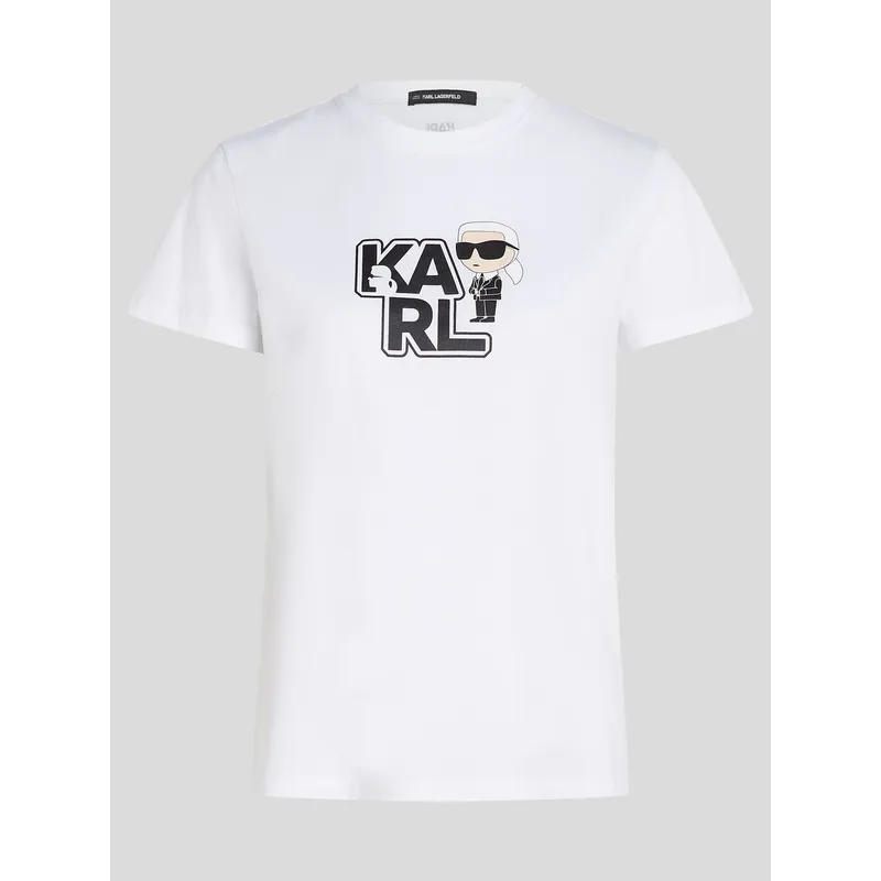 KARL LAGERFELD - Polera varsity con estampado de KARL