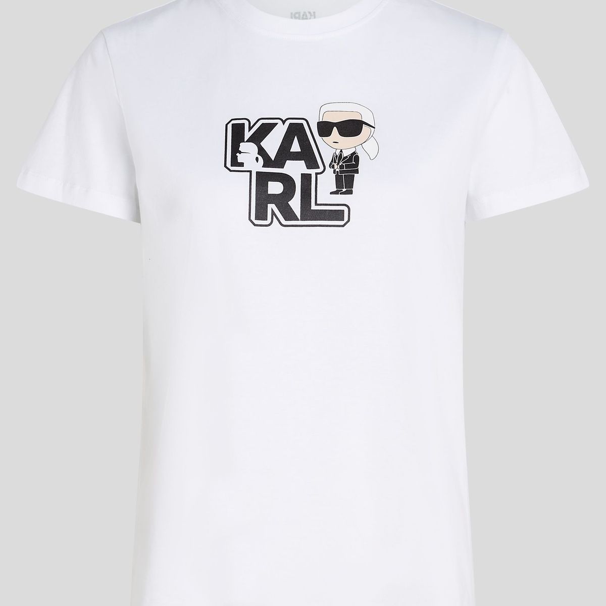 KARL LAGERFELD - Polera varsity con estampado de KARL