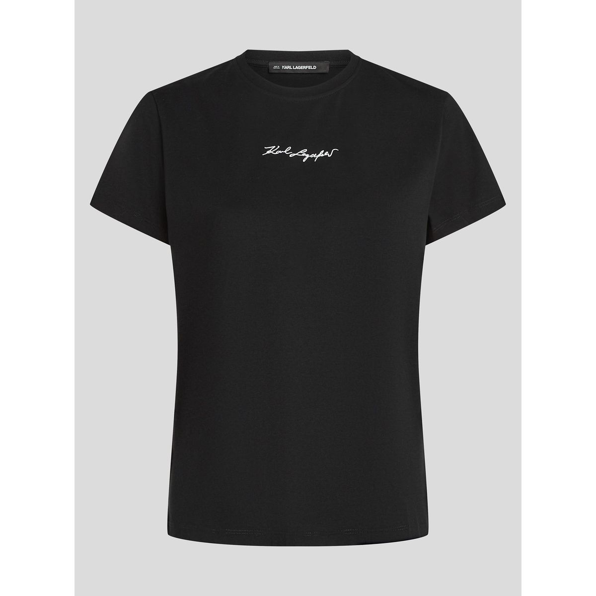 KARL LAGERFELD - Polera essential con firma bordada