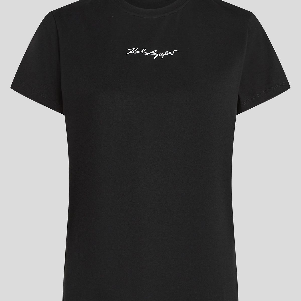 KARL LAGERFELD - Polera essential con firma bordada