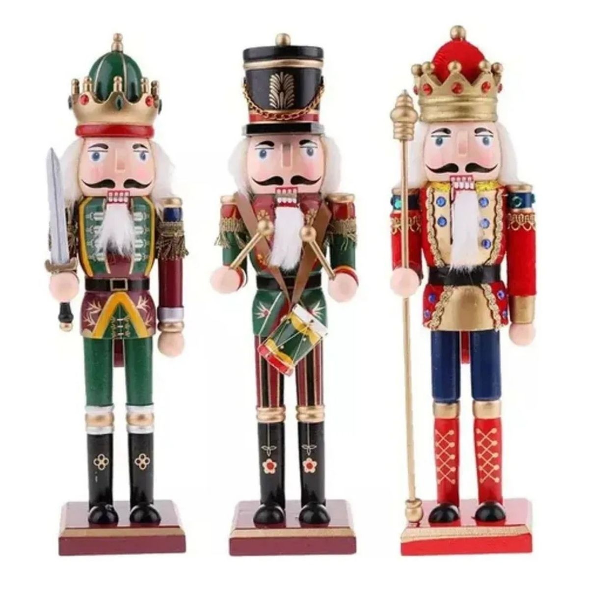 GENERICO - Cascanueces De Madera 25cm Navidad Decoración