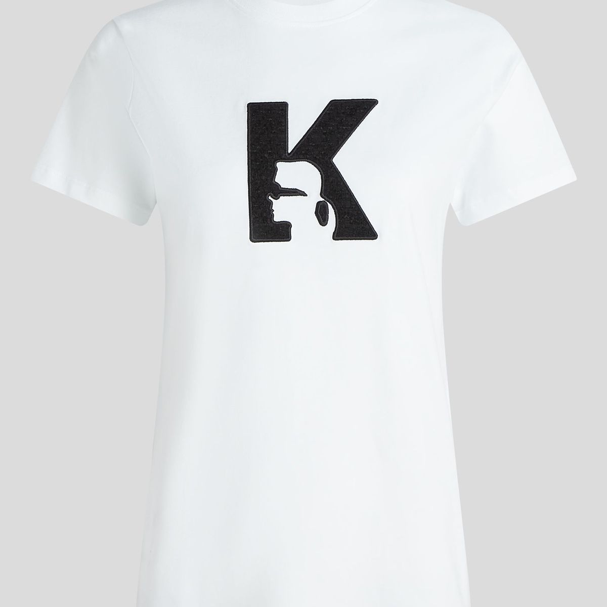 KARL LAGERFELD - Polera con logotipo boucle