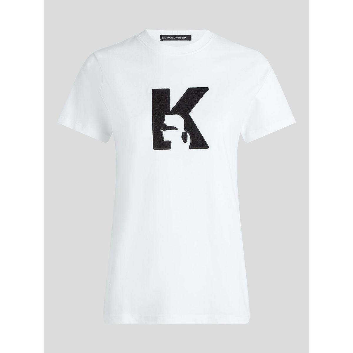 KARL LAGERFELD - Polera con logotipo boucle
