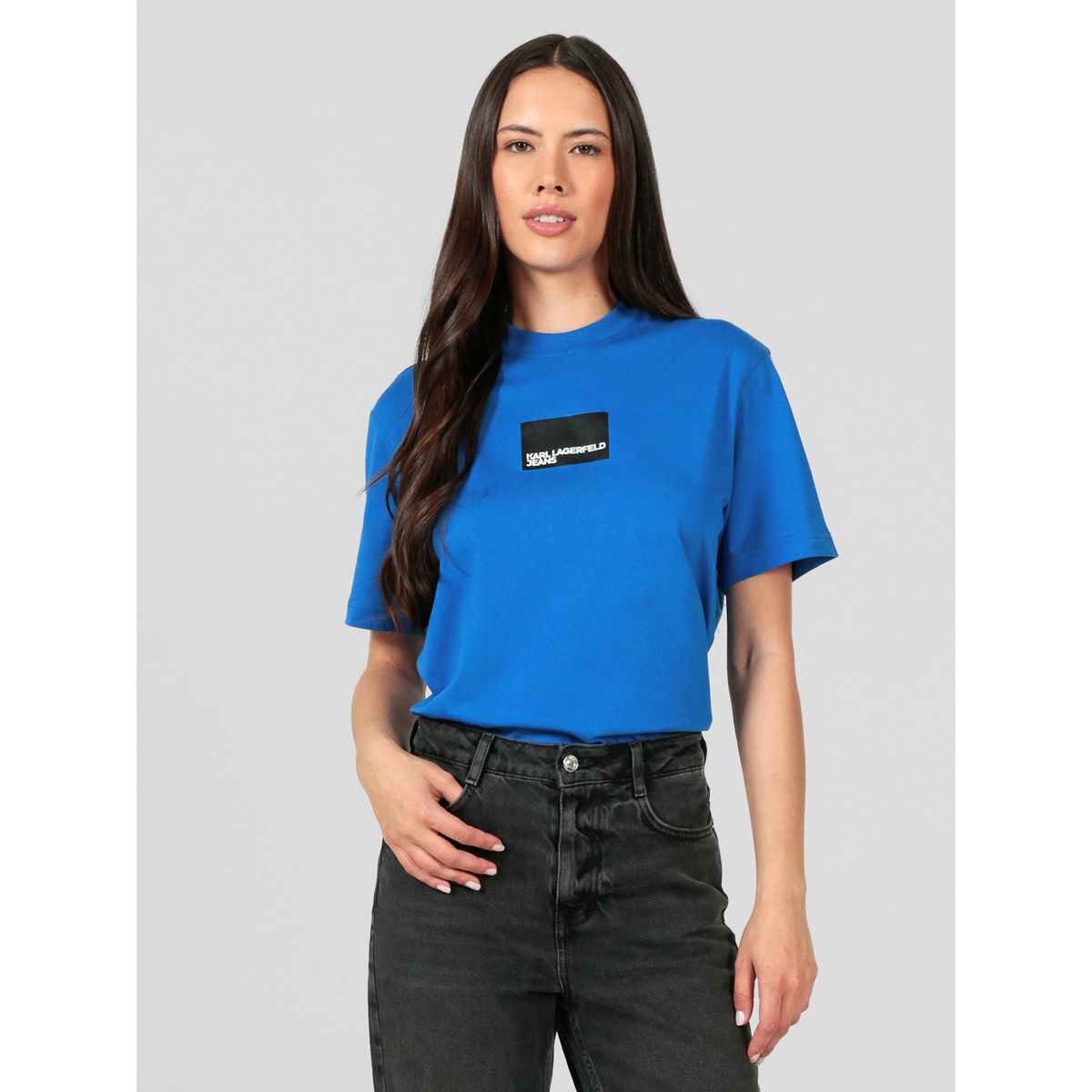 KARL LAGERFELD - Polera regular con logo en caja