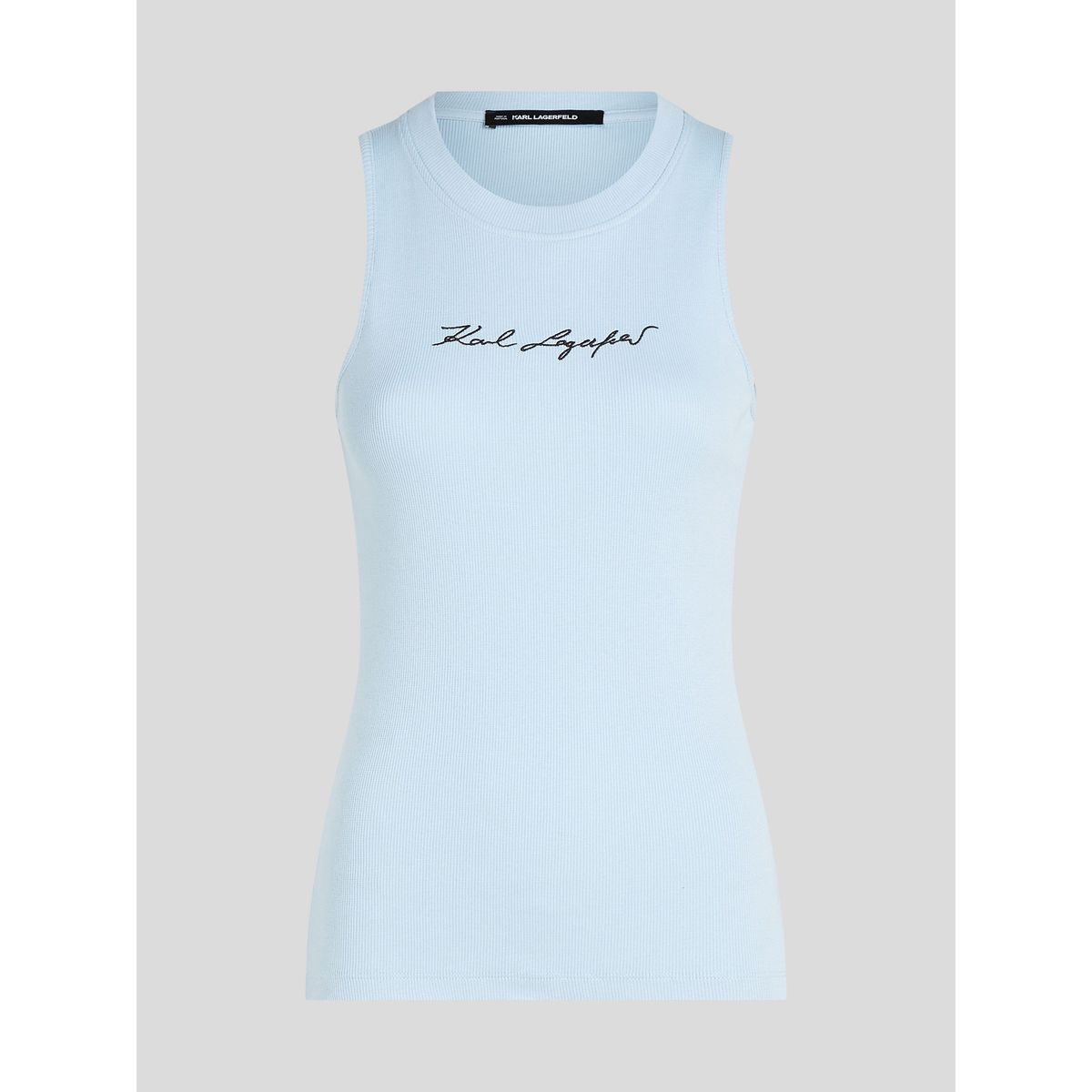 KARL LAGERFELD - Polera essential acanalada sin mangas