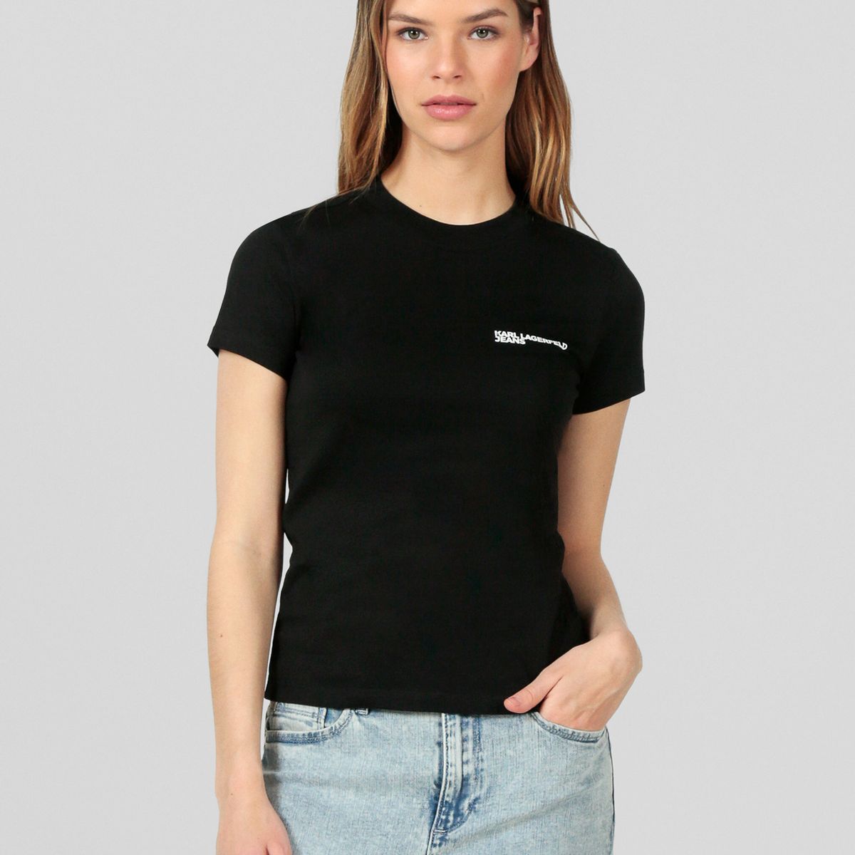 KARL LAGERFELD - Polera slim con logotipo