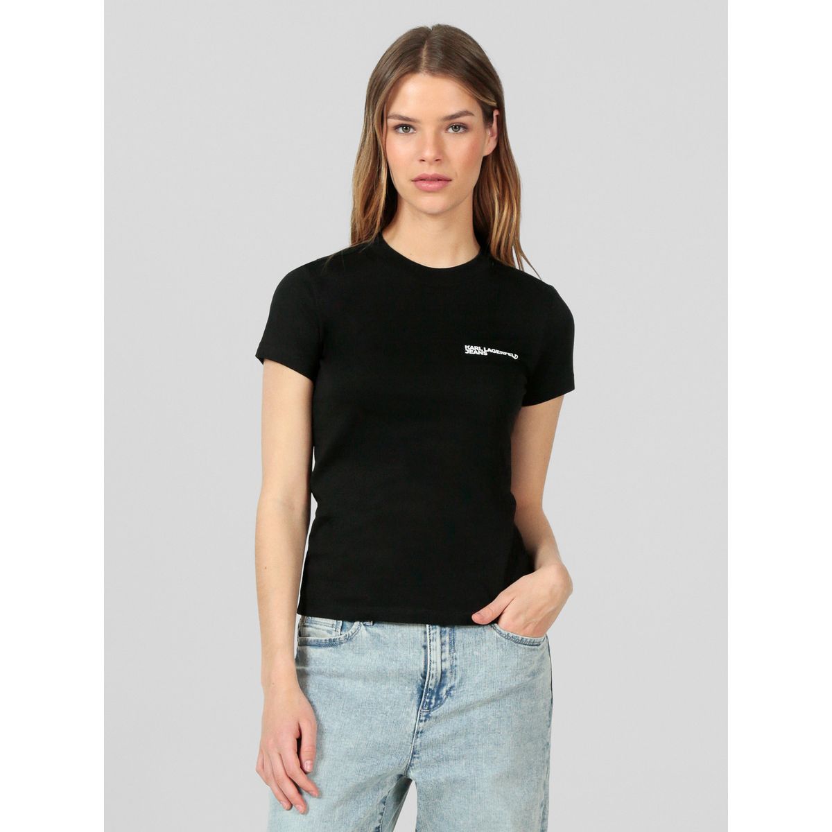 KARL LAGERFELD - Polera slim con logotipo