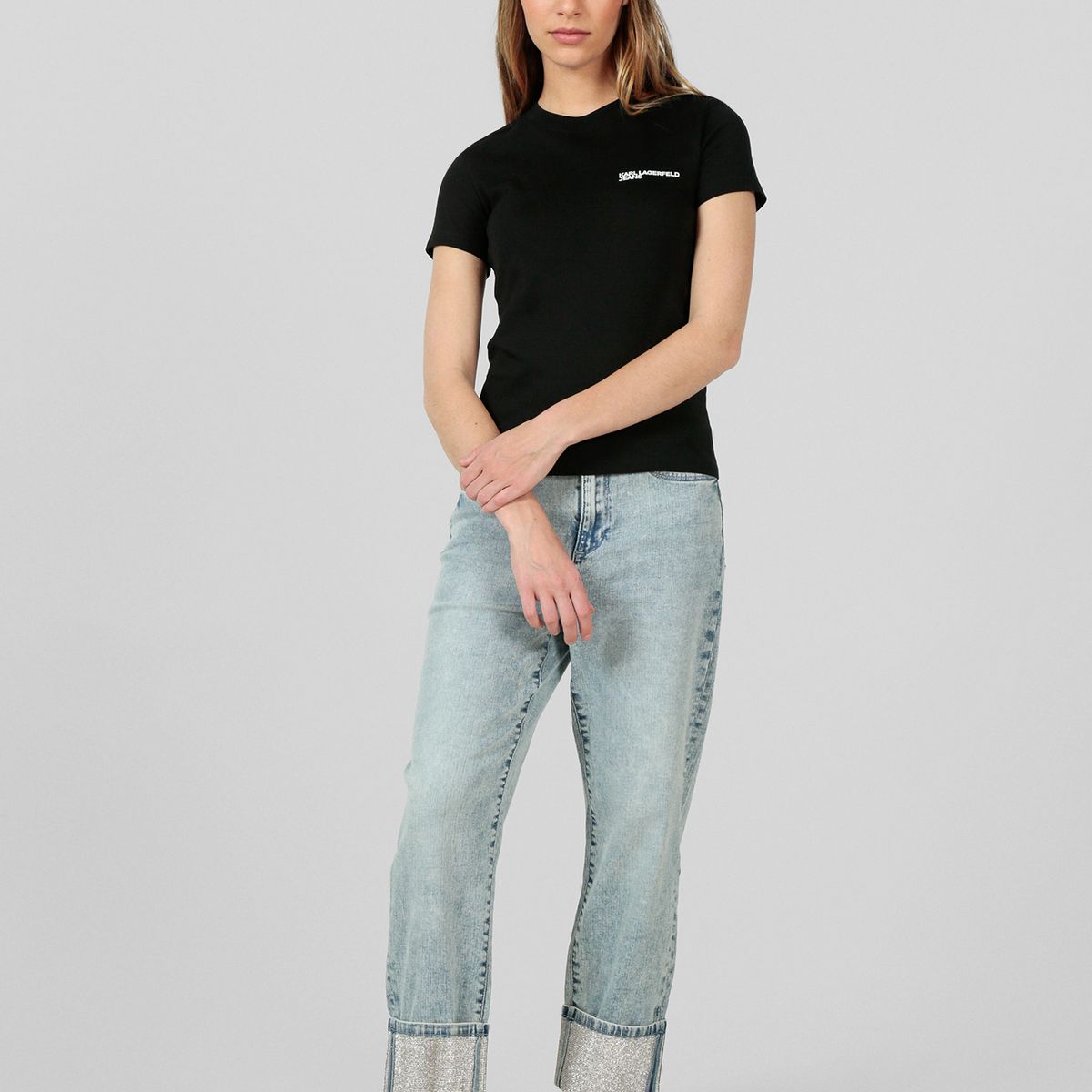 KARL LAGERFELD - Polera slim con logotipo