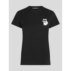 KARL LAGERFELD - Polera ikon choupette Negro