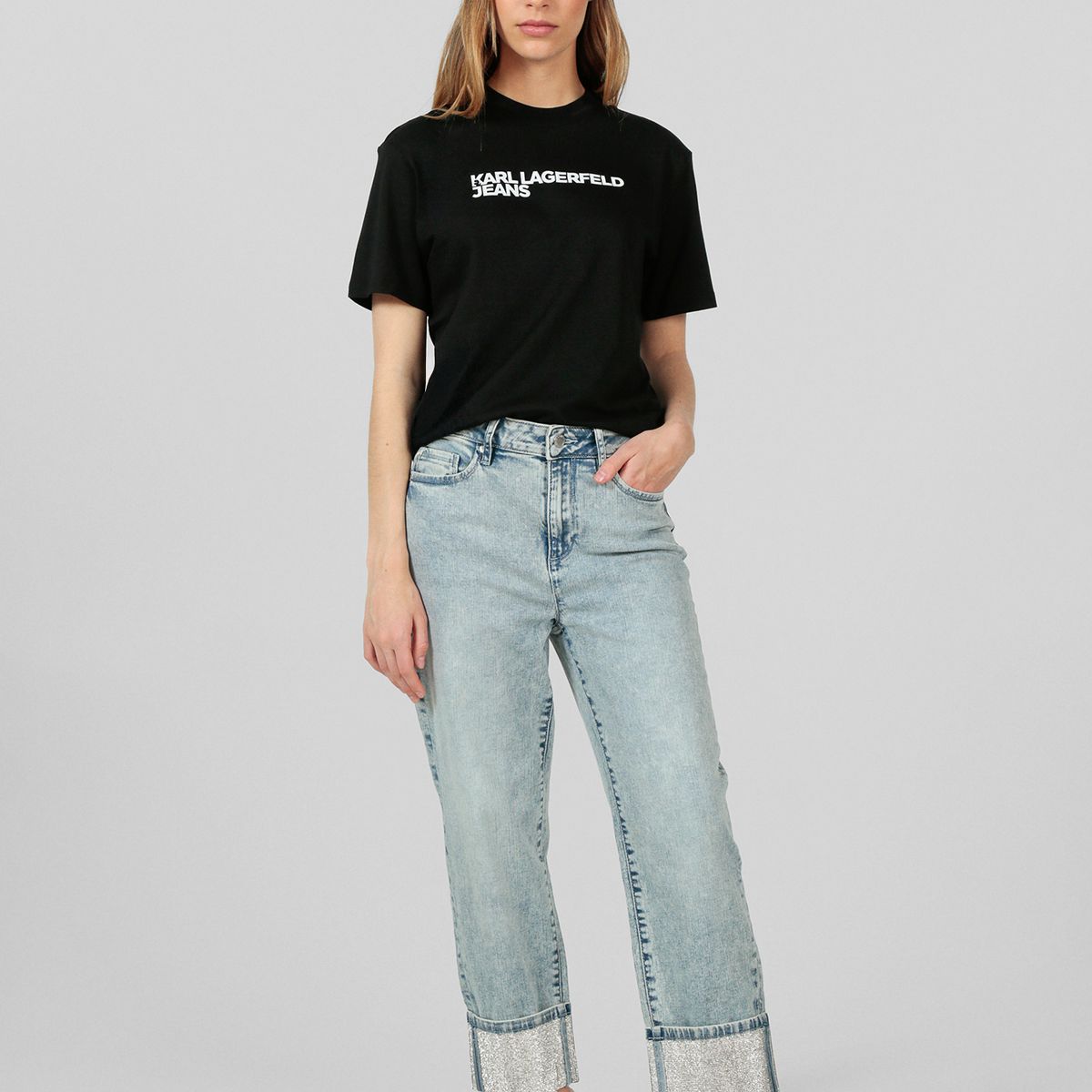 KARL LAGERFELD - Polera regular - K/ESSENTIAL