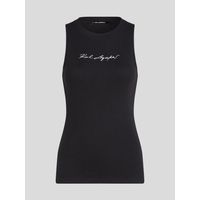 Polera essential acanalada sin mangas