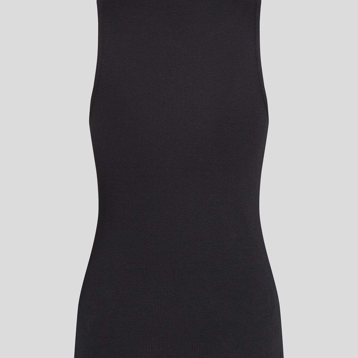 KARL LAGERFELD - Polera essential acanalada sin mangas