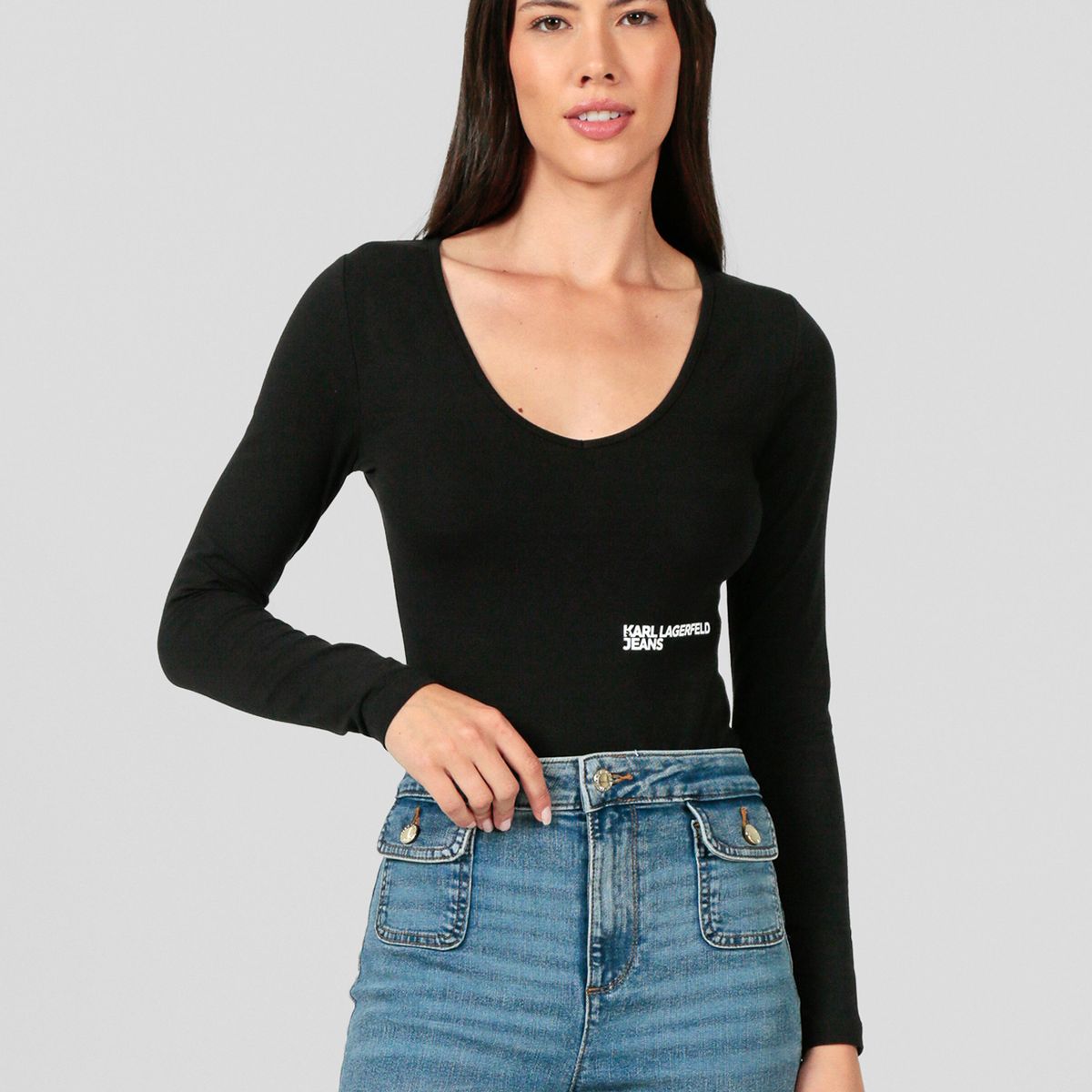 KARL LAGERFELD - Body de manga larga