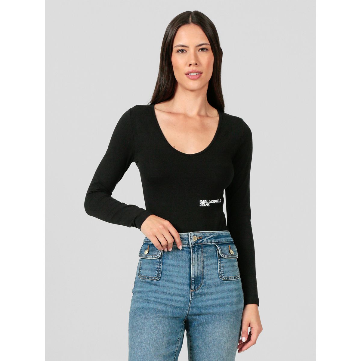 KARL LAGERFELD - Body de manga larga