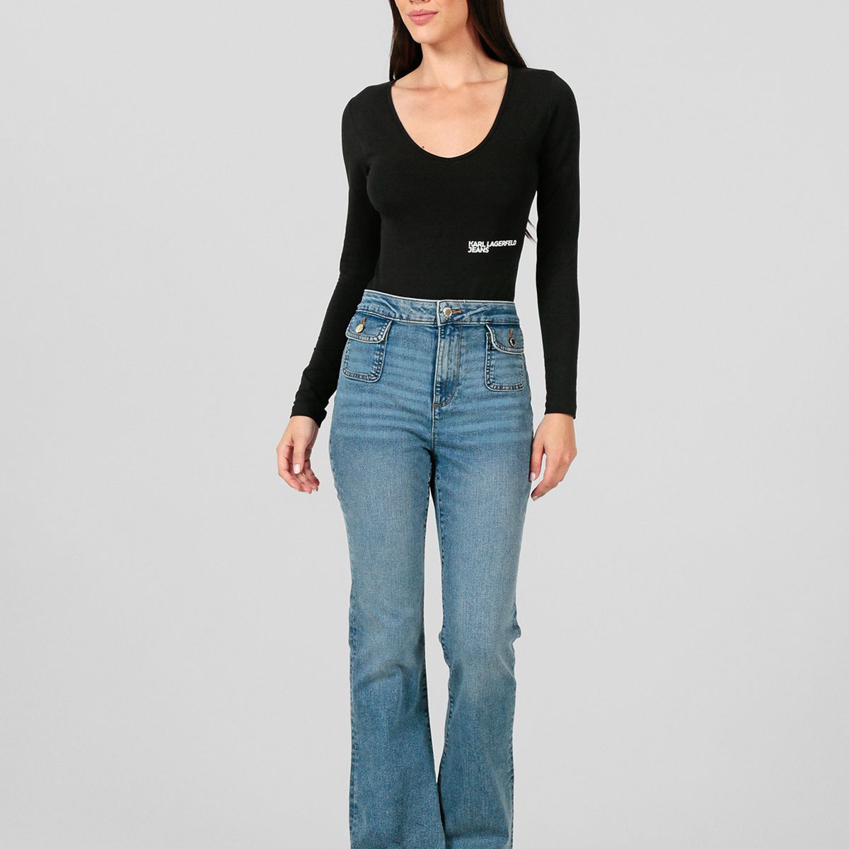 KARL LAGERFELD - Body de manga larga