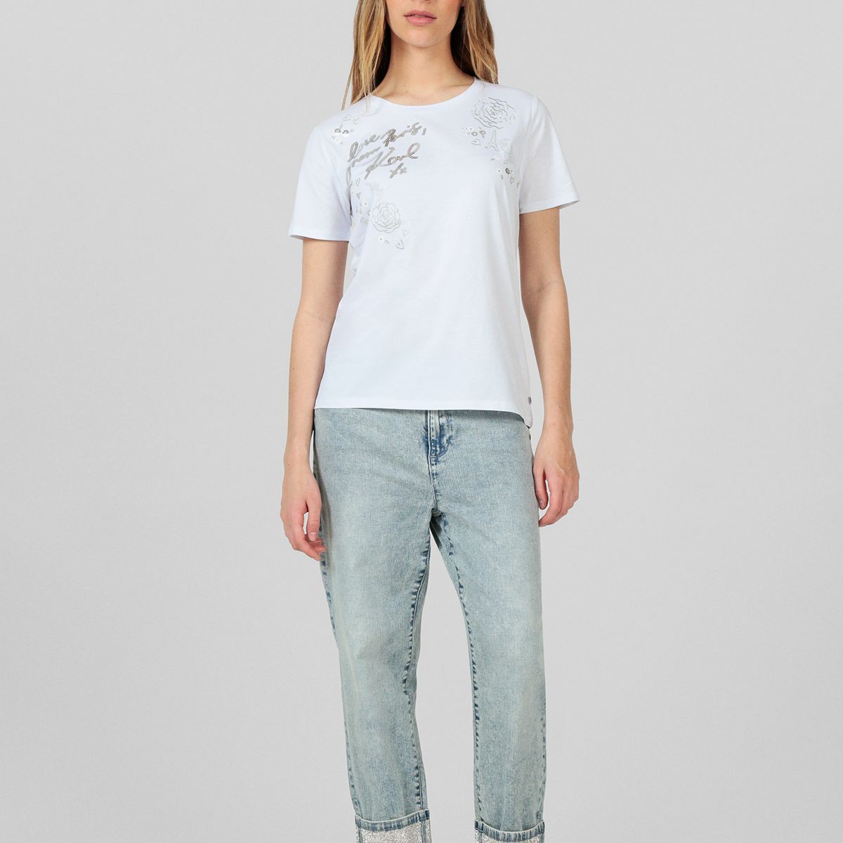 KARL LAGERFELD - Polera con estampado con detalles distintivos de Karl