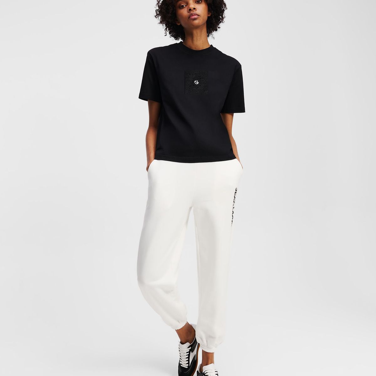 KARL LAGERFELD - Polera regular con monograma