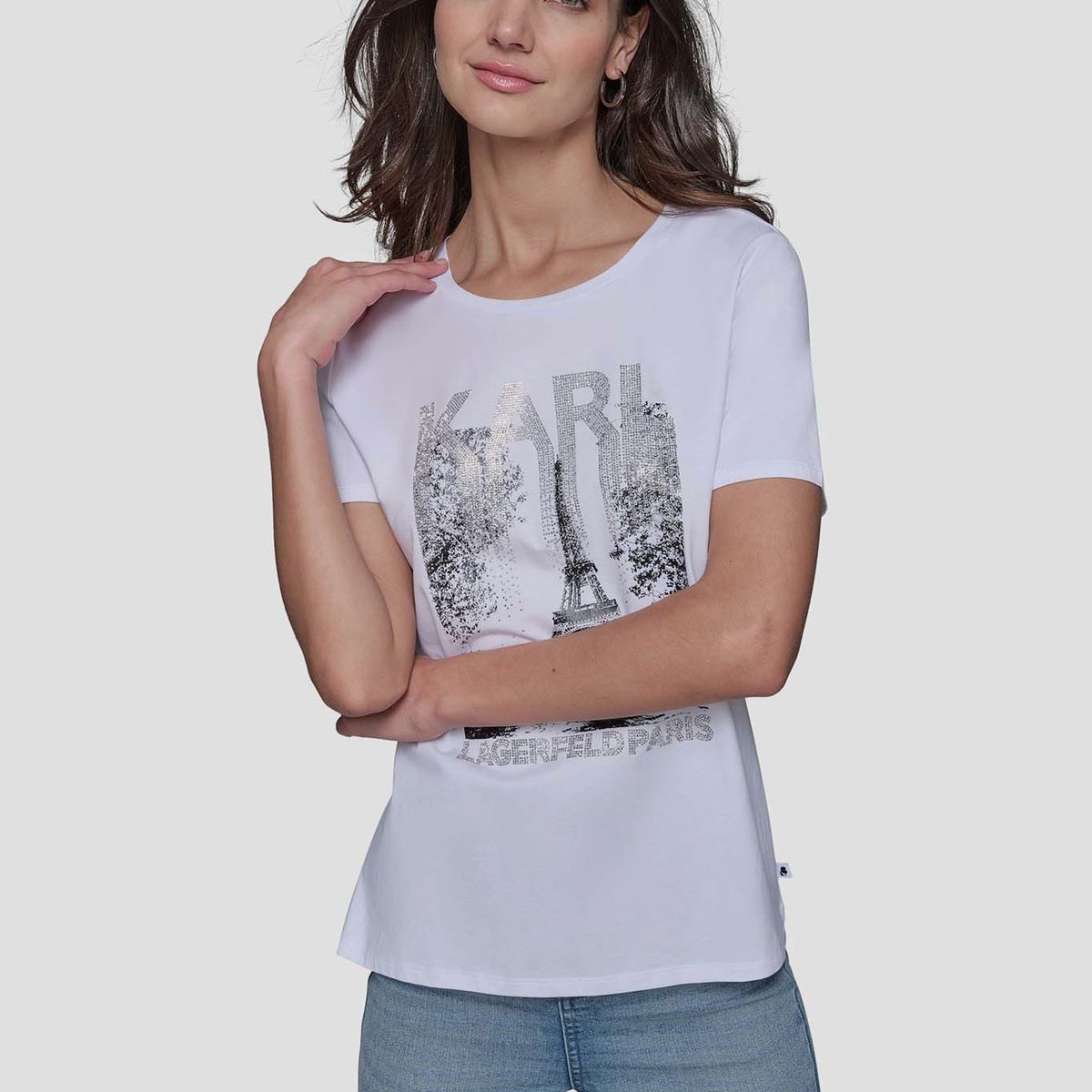 KARL LAGERFELD - Polera de manga corta Karl Eiffel