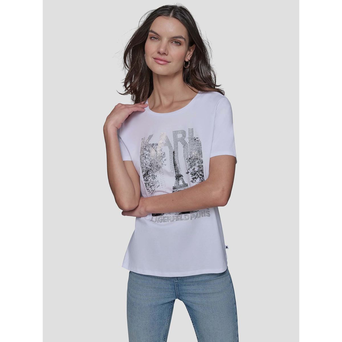 KARL LAGERFELD - Polera de manga corta Karl Eiffel