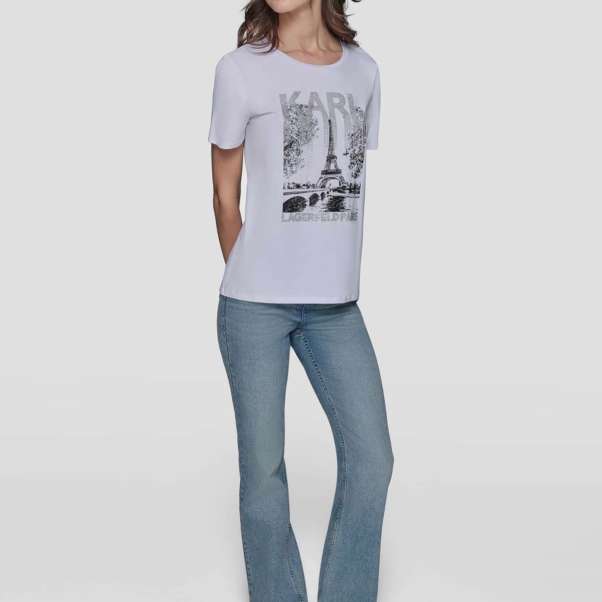 KARL LAGERFELD - Polera de manga corta Karl Eiffel