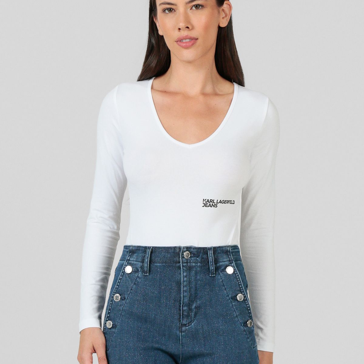 KARL LAGERFELD - Body de manga larga
