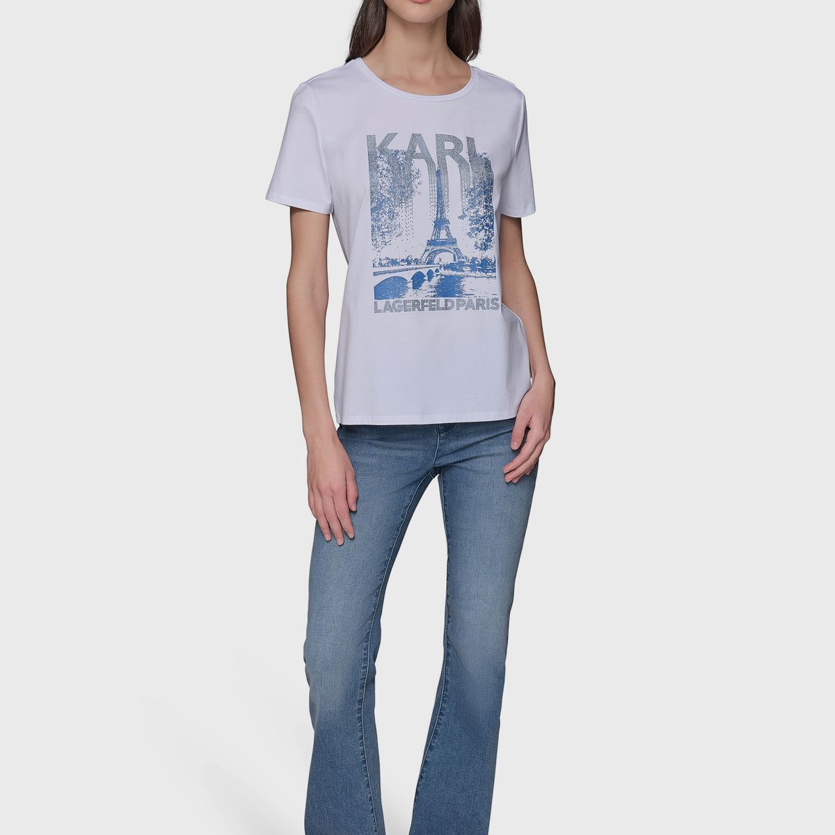 KARL LAGERFELD - Polera de manga corta Karl Eiffel