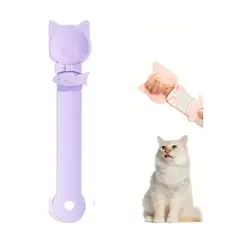 GENERICO - Cuchara Para Golosinas Para Gatos Dispensador Morado