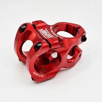 TEE DE BICICLETA ALEACION CNC 286X318MM 35MM ROJO