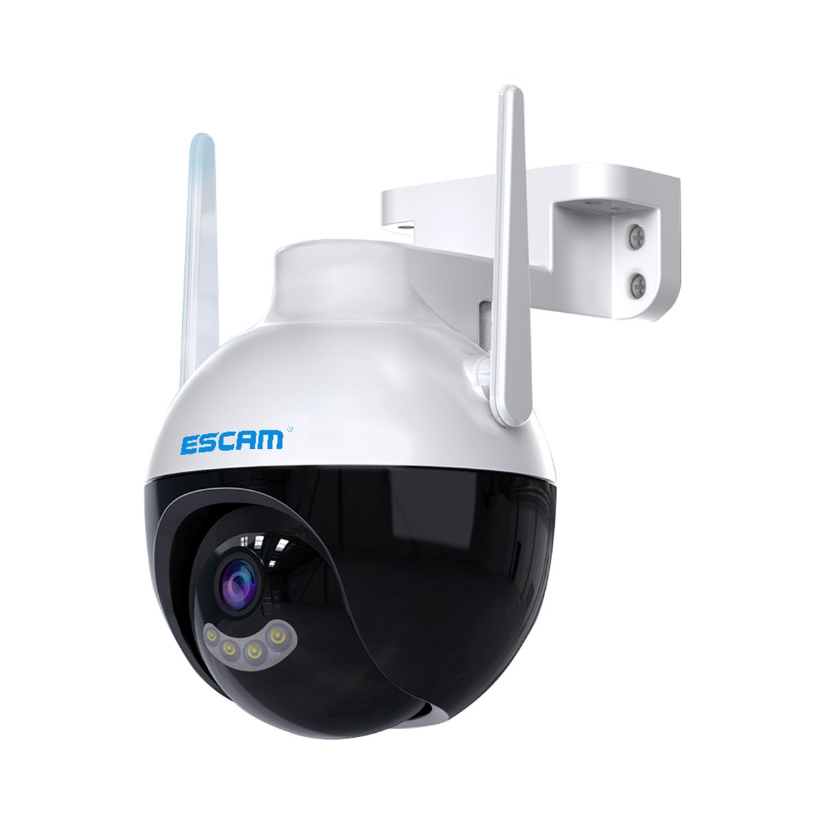 ESCAM - ESCAM QF202 Cámara WiFi PTZ 2MP Lente Dual 355°90° Visión Nocturna