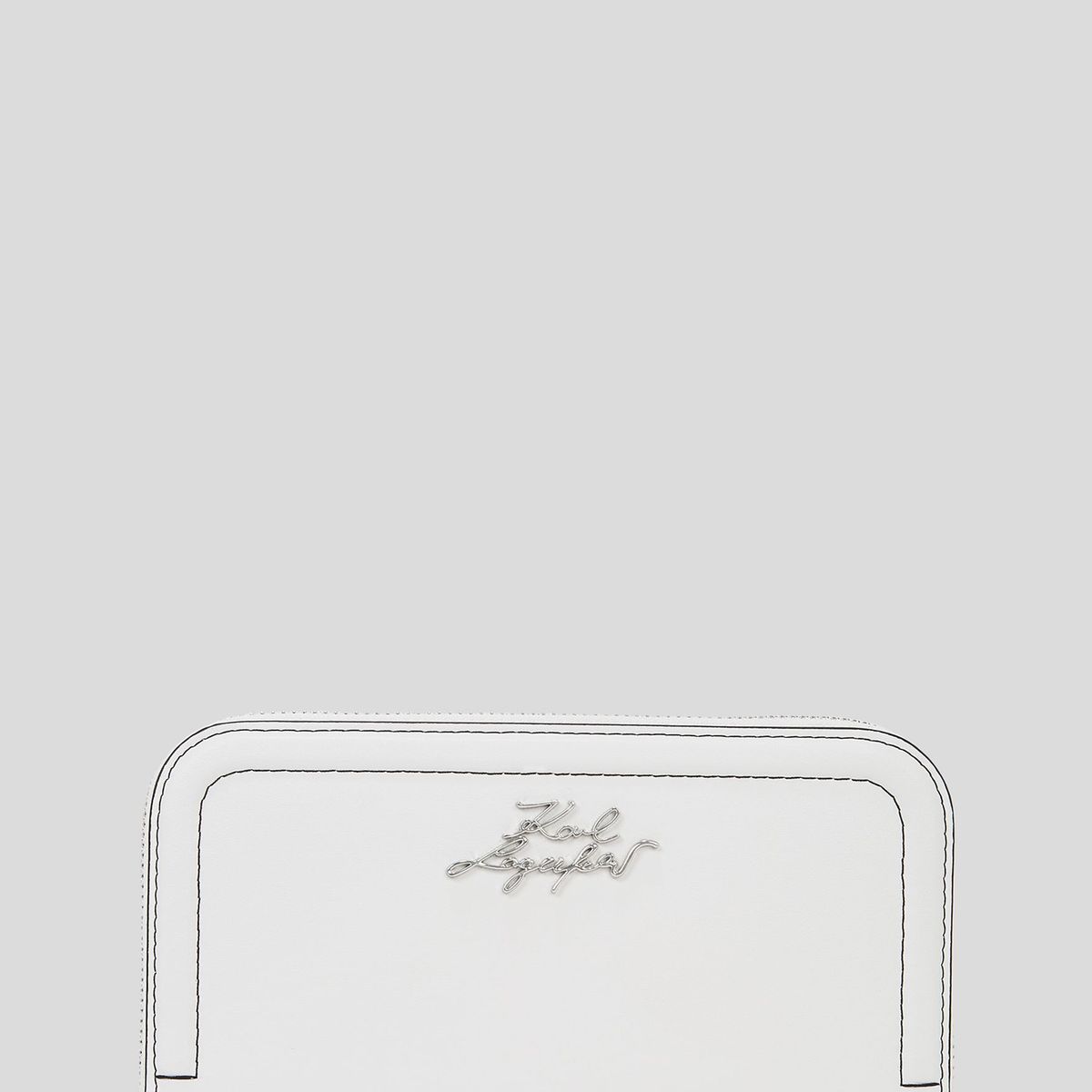 KARL LAGERFELD - Billetera con firma metálica