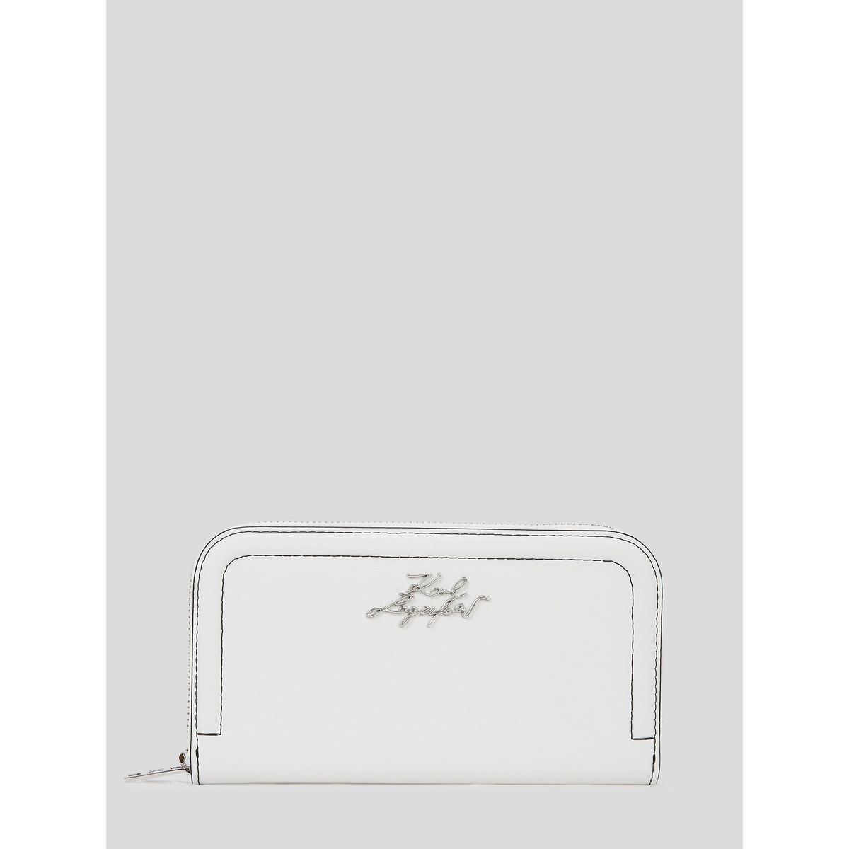 KARL LAGERFELD - Billetera con firma metálica