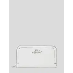 KARL LAGERFELD - Billetera con firma metálica
