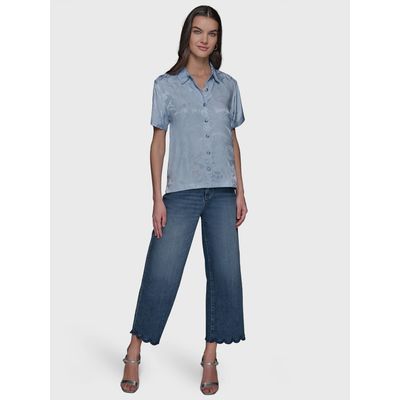 Imagen 2 del producto Blusa jacquard de manga corta