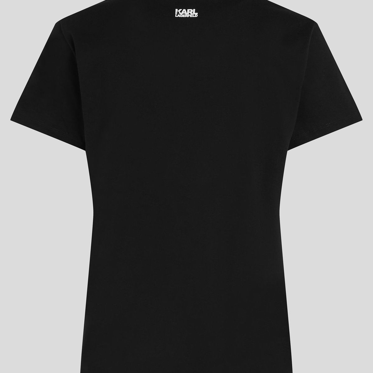 KARL LAGERFELD - Polera varsity con logotipo bordado