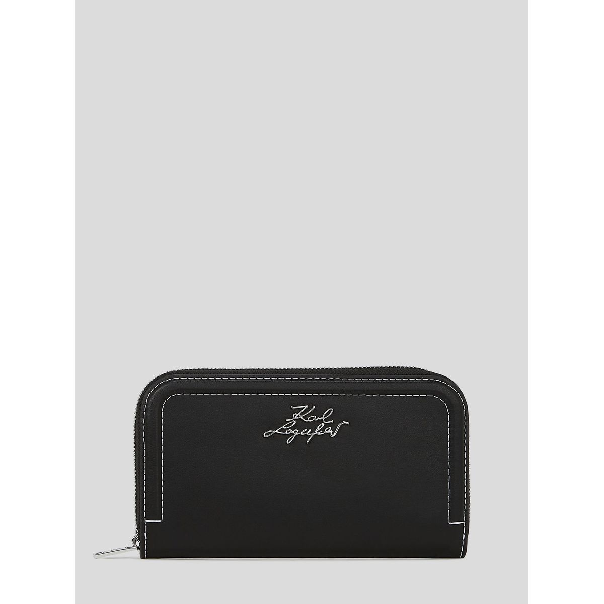 KARL LAGERFELD - Billetera con firma metálica