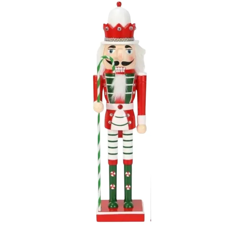 ANGELES DEL HOGAR - CASCANUECES NAVIDEÑOS DE MADERA MULTICOLOR 50CM