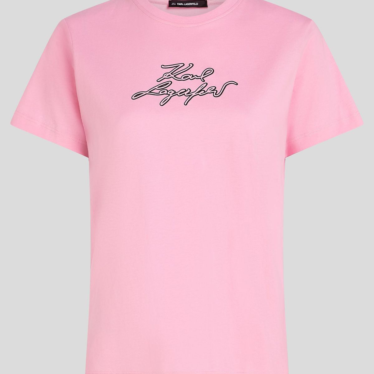 KARL LAGERFELD - Polera varsity con logotipo bordado