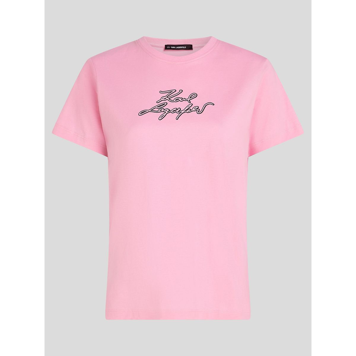 KARL LAGERFELD - Polera varsity con logotipo bordado