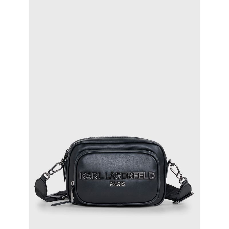 KARL LAGERFELD - Cartera cruzada con logo metálico - Voyage