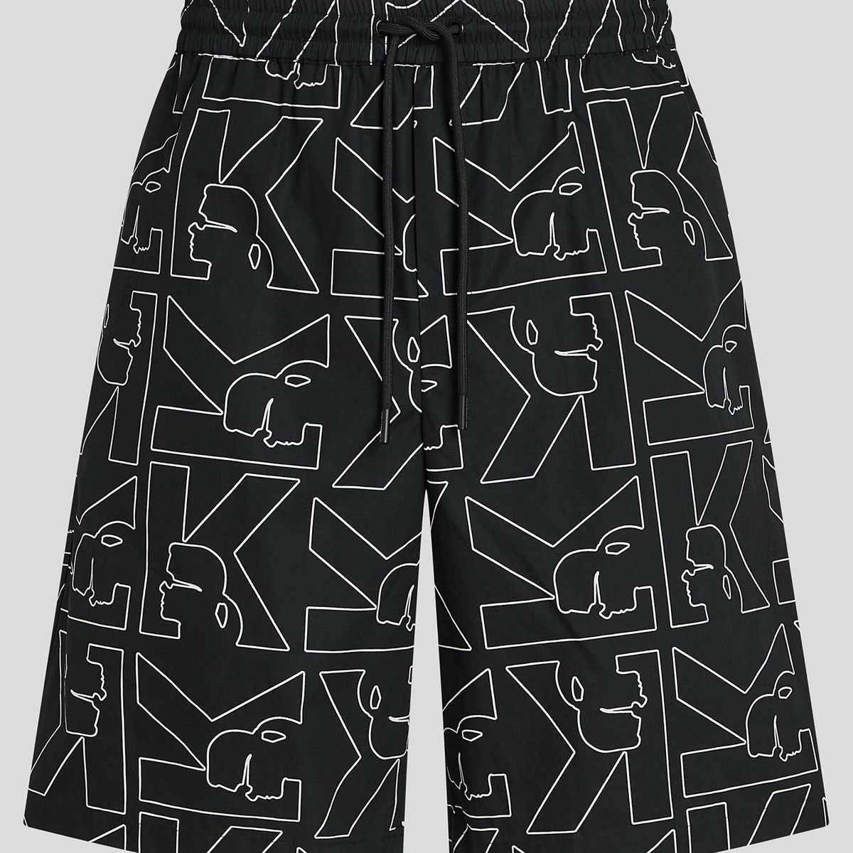 KARL LAGERFELD - Short de algodón con estampado