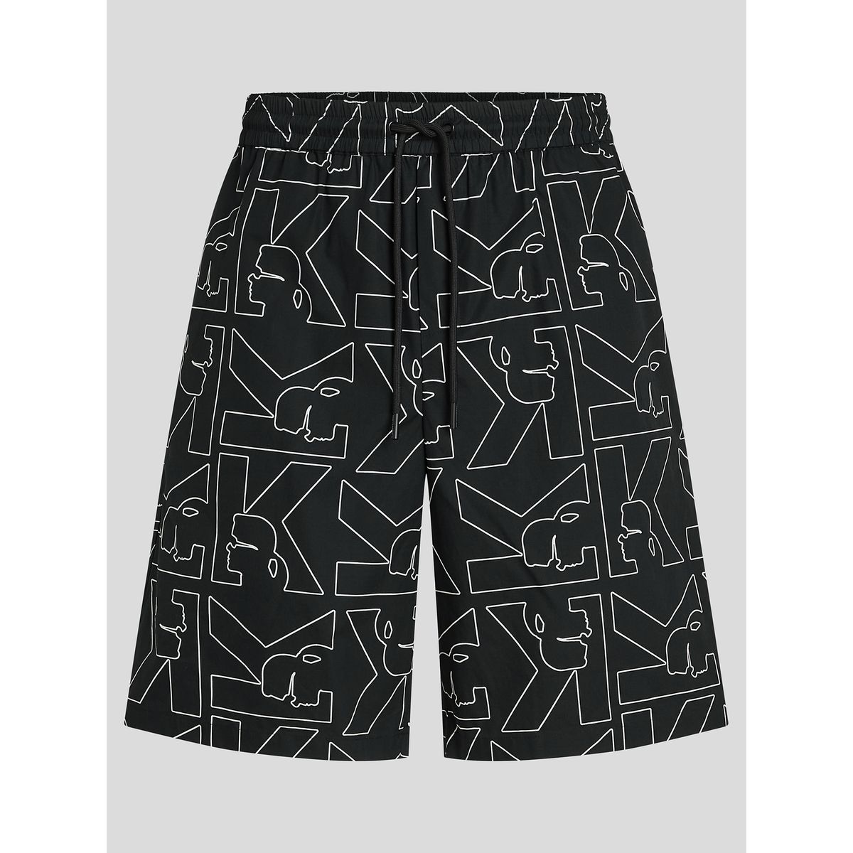 KARL LAGERFELD - Short de algodón con estampado