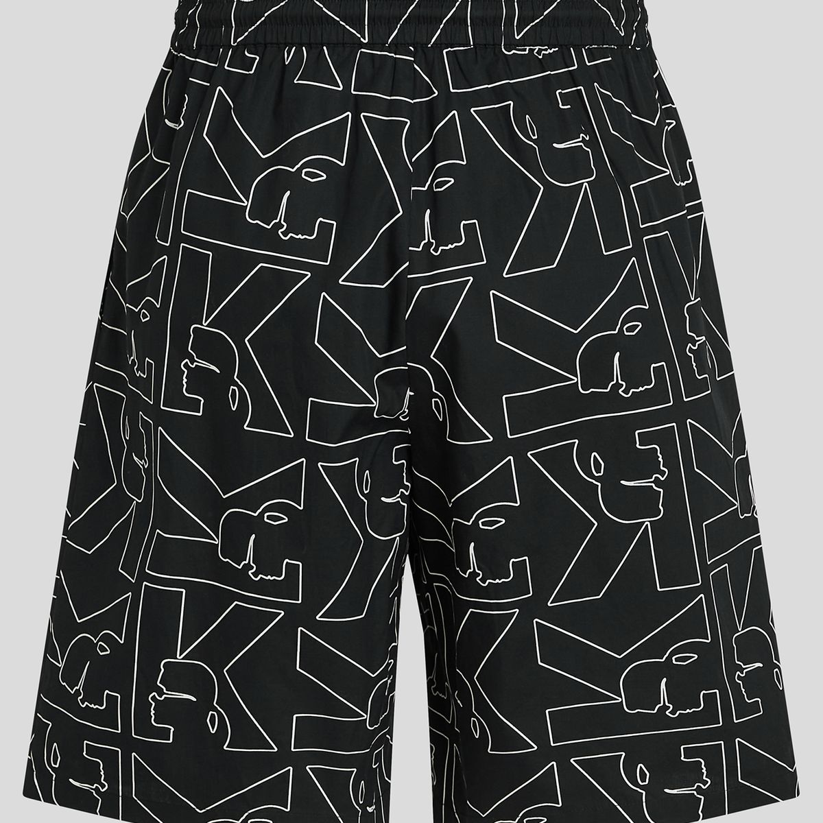 KARL LAGERFELD - Short de algodón con estampado