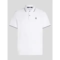 KARL LAGERFELD - Polo con ribetes en contraste