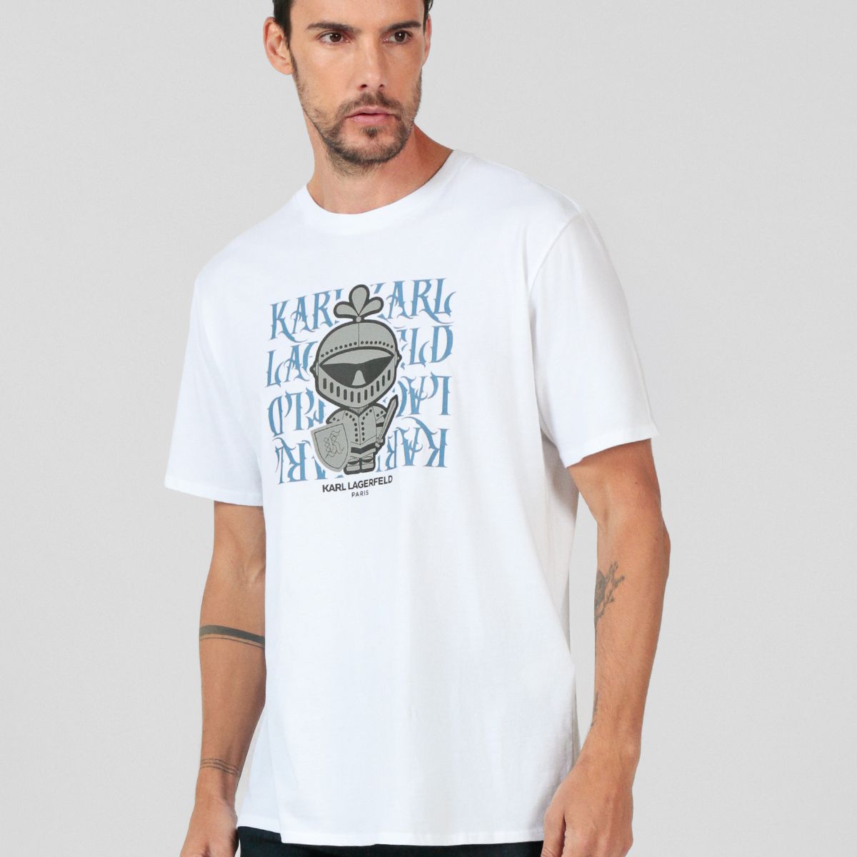 KARL LAGERFELD - Polera Karl Armour con logo